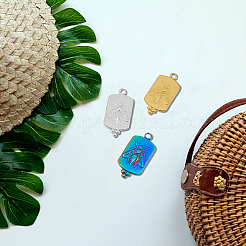 18 шт. подвески из нержавеющей стали 201 двух цветов STAS-DC0013-46