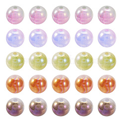 100 шт. переливающихся двухцветных акриловых бусин с УФ-покрытием&nbsp;OACR-TA0002-99
