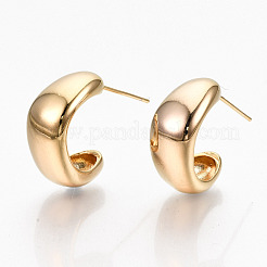 Pendientes de medio aro de latón&nbsp;X-KK-R117-036-NF