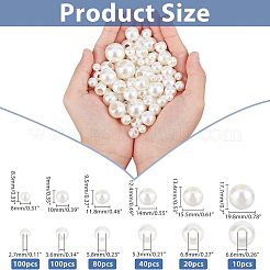 Абс пластиковые жемчужные бисера KY-NB0001-42