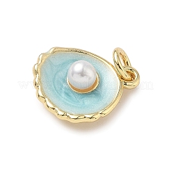 Подвески из ракушек и латуни KK-D426-17D-G