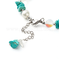 Set di braccialetti con perline di pietre dure miste per le donne della ragazza&nbsp;X1-BJEW-TA00019