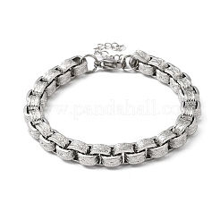 Armbänder aus Edelstahl 304 mit Kastenkette für Damen&nbsp;BJEW-P399-02P