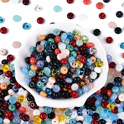 Непрозрачные цветные стеклянные бусины&nbsp;SEED-N007-39B-01