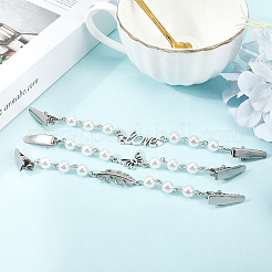 3 шт. 3 стиля платиновый сплав зажимы для свитера AJEW-GF0011-39