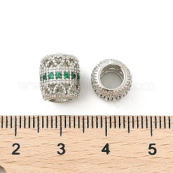 Латунные микро проложить Цирконий Европейский бисером KK-P297-05P