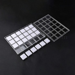 4-рядный 6-сеточный акриловый органайзер для хранения коробок CON-R030-05