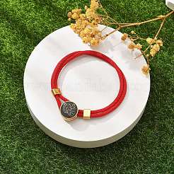 Bracciali multifilo in nylon con costellazione&nbsp;BJEW-U016-01B-02