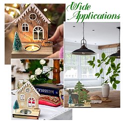 1 набор из 2 шт. 2-х стилей рождественских деревянных подсвечников разных цветов&nbsp;ST-CJ0040-002