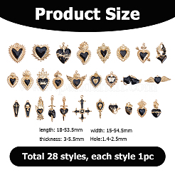 Zink Legierung Anhänger & Charms&nbsp;FIND-WH0816-200A-KCG