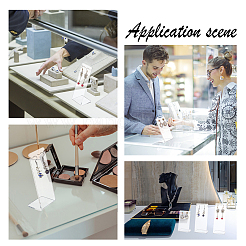 3шт 3 стиля прозрачные акриловые подставки для сережек набор&nbsp;EDIS-WH0006-41