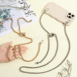 2 шт. 2-х цветные регулируемые ручки для сумок из сплава пшеницы FIND-CN0001-66