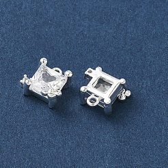 Messing micro pave klar zirkonia charme&nbsp;KK-P355-09S