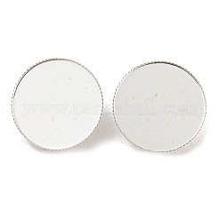 基本的なブローチピンパーツ  真鍮製トレイ付きバーピンをバックアイアン  銀  26x2mm  フラットラウンドトレイ：25mm&nbsp;KK-L011-S
