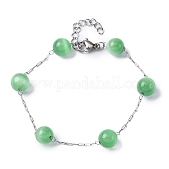 Bracciali a catena in acciaio inossidabile 304&nbsp;BJEW-C094-01P-04