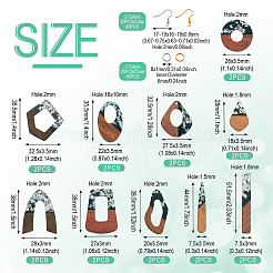 Набор для изготовления двухцветных серег с подвесками своими руками&nbsp;DIY-TA0009-01C