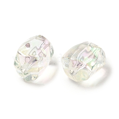 Прозрачное УФ-покрытие радужные переливающиеся акриловые бусины OACR-A021-06