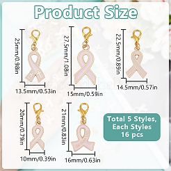 80 шт. 5 стиля подвеска из сплава эмали&nbsp;HJEW-GO00235