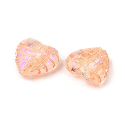 Perles de verre émaillées transparentes&nbsp;GLAA-S388-01F