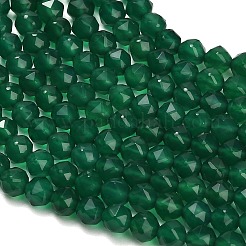 Stränge aus natürlichen grünen Chalcedonperlen&nbsp;GG-NH0004-D01