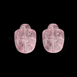 Спрей окрашены прозрачные стеклянные бусины GLAA-D006-16