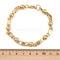 Браслеты-цепочки из нержавеющей стали 201 для женщин BJEW-B143-17G