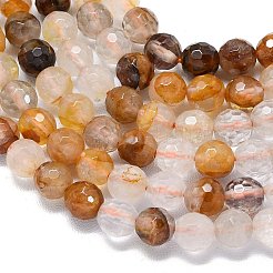 Бусы из натурального желтого гематоидного кварца&nbsp;G-B165-A07-6mm