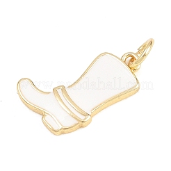 Pendentifs d'émail en laiton &nbsp;KK-H273-29A-G01