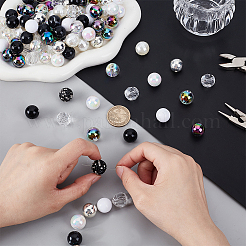 102шт. 11 набора круглых бусин DIY-PH0030-95A