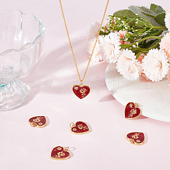 Подвески из кубического циркония с покрытием из латуни&nbsp;KK-BBC0010-99