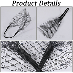 Повязка на голову с вуалью из полиэстера OHAR-WH0015-29A