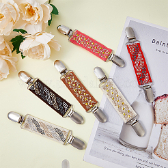 6 шт. 6 стиля полиэстеровый свитер шаль зажим AJEW-HY0001-35