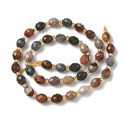 Бусы из натурального алашанского агата G-F809-A24-01