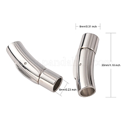 Anlaufgeschützte Säule aus chirurgischem Edelstahl 316 mit Bajonettverschlüssen&nbsp;STAS-A021-6mm
