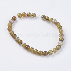 Природных вены драконов агат бисер нитей&nbsp;G-G515-6mm-02B