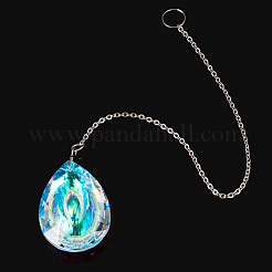 1 atrapasol colgante de vidrio transparente&nbsp;AJEW-TADJ0001-02C