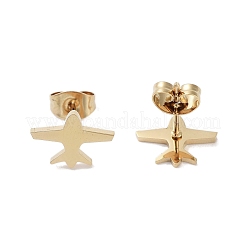 Boucles d'oreilles à tige en acier inoxydable 304 plaqué sous vide PVD pour femmes&nbsp;EJEW-A048-21G