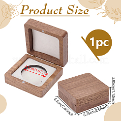 Cajas magnéticas para embalaje de insignias de madera&nbsp;CON-WH0085-229B