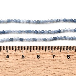 Natürliche blaue Opal Perlen Stränge&nbsp;G-P603-C-2mm-04