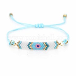 Браслет из стеклянных бусин BJEW-A121-52