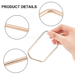 6 шт. двухцветные железные ручки для сумок FIND-WR0005-57