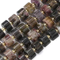 Нити из натуральных разноцветных турмалиновых бусин&nbsp;G-C270-I07-01