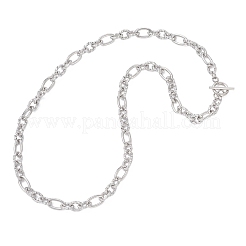 Цепочка Фигаро из нержавеющей стали 304&nbsp;NJEW-JN05705