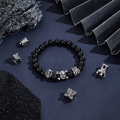 8 шт. 8 стиля европейских бусин из нержавеющей стали 304 STAS-UN0040-31