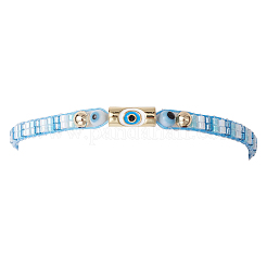 Braccialetti di perline di vetro intrecciate per le donne&nbsp;BJEW-MZ00122-01