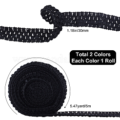 10 m elastische Baby-Stirnbänder aus Polyester in zwei Farben&nbsp;OHAR-GF0001-05