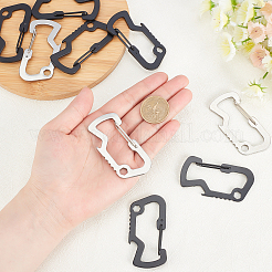 12 шт. 2-х стильная фурнитура для брелока из нержавеющей стали STAS-UN0020-69