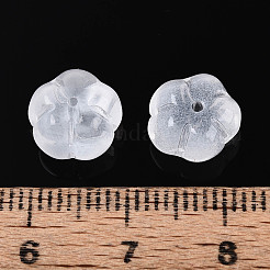 Прозрачные стеклянные бусины-цветы&nbsp;GLAA-T030-04A