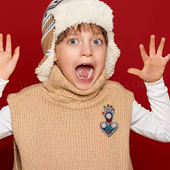 Заплатки для одежды из нетканого фетра в форме руки&nbsp;PATC-BC0001-08