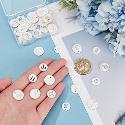 Наборы подвесок из натуральных пресноводных ракушек SHEL-PH0001-54